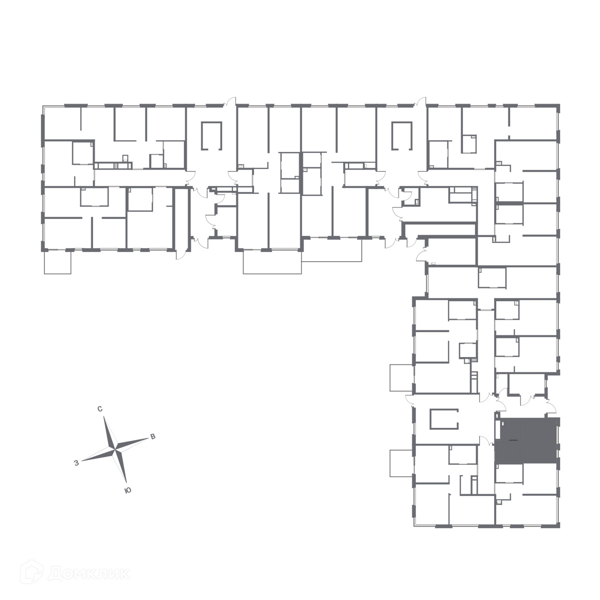 Планировка: Студия · 23,5 м²