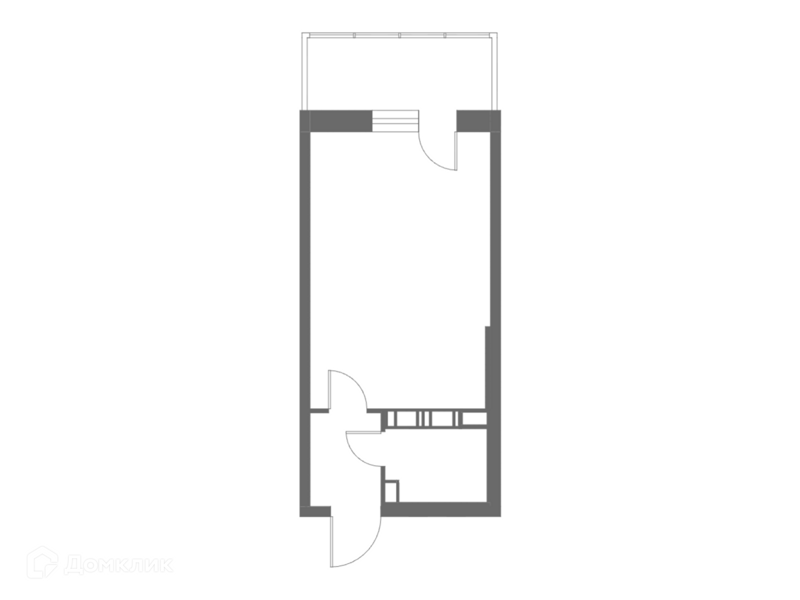 Планировка: Студия · 26,5 м²