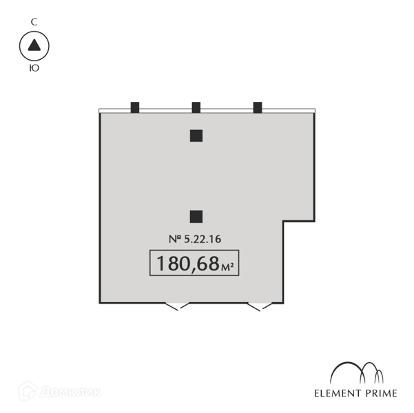Планировка: Студия · 180,68 м²