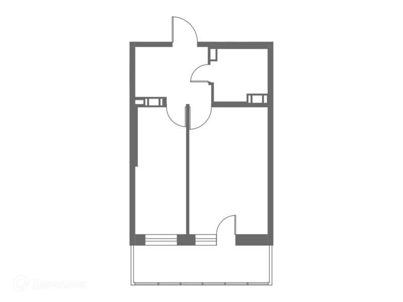 Планировка: 1 комната · 39 м²