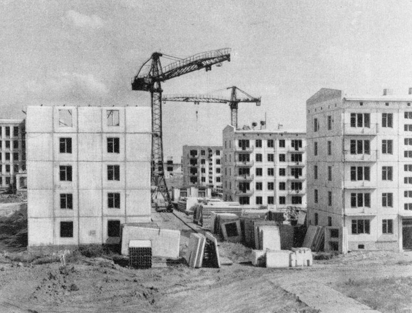 Строительство хрущевок в московских Черемушках