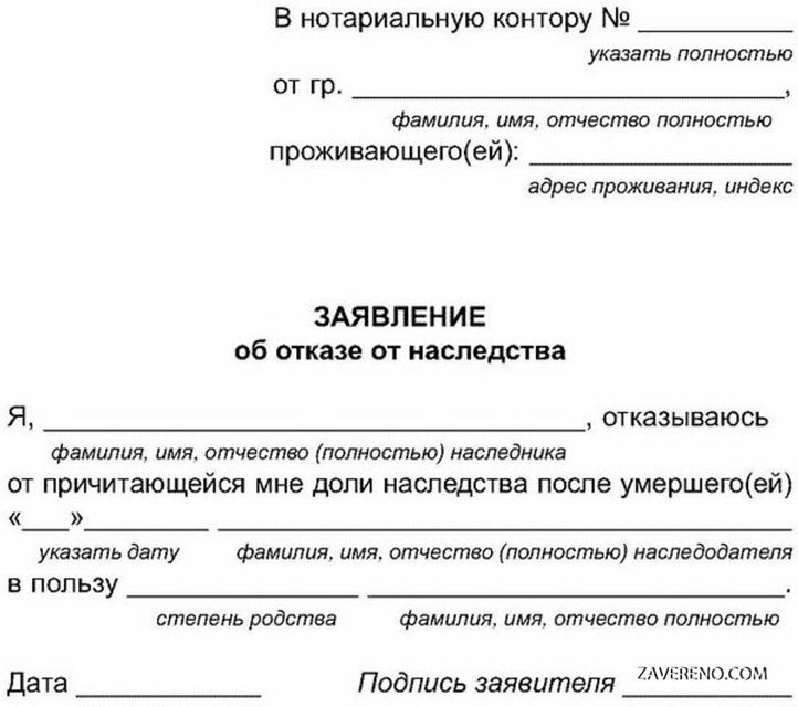 Отказ от наследства. Что нужно знать? – ilex