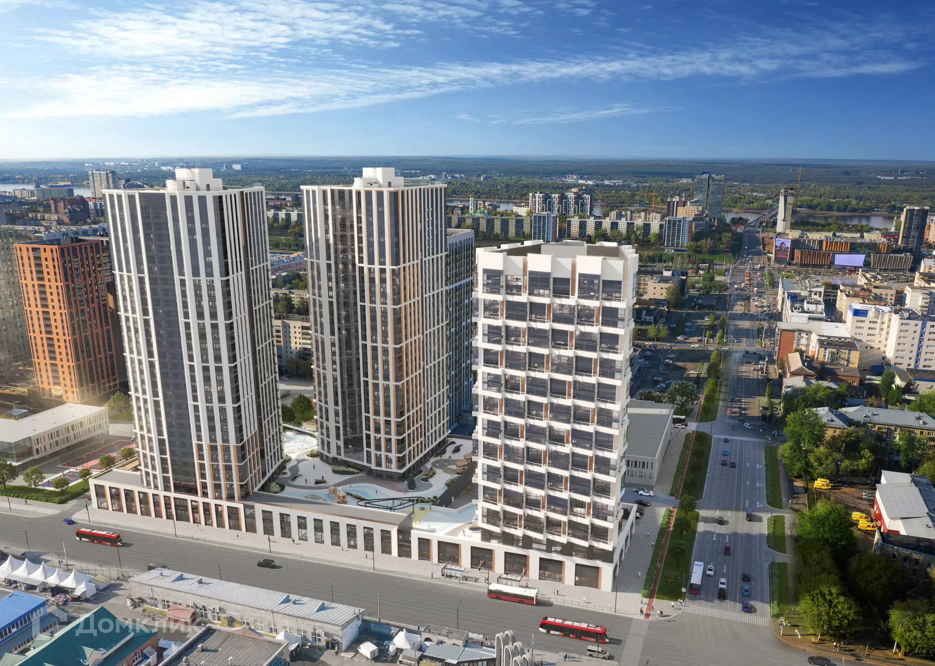 Купить 3-комнатную квартиру, 73.2 м² в ЖК Эволюция по адресу Пермь, улица  Луначарского, 97, недорого – Домклик