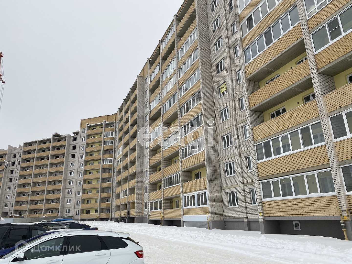 Купить 2-комнатную квартиру, 69.9 м² по адресу Смоленск, Киевский переулок,  17, 9 этаж за 4 250 000 руб. в Домклик — поиск, проверка, безопасная сделка  с жильем в офисе Сбербанка.