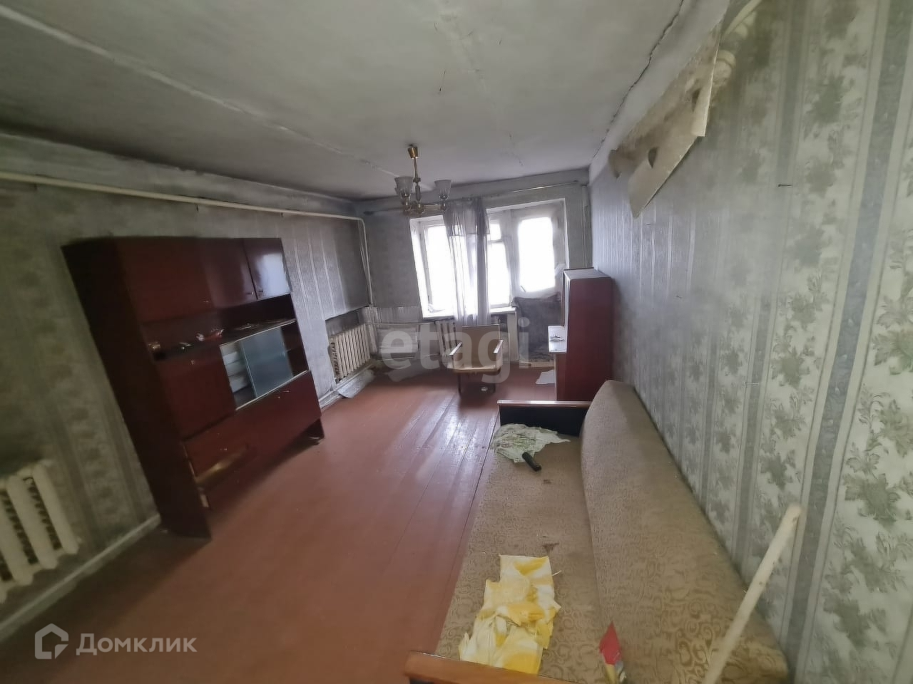 Купить 2-комнатную квартиру, 51.9 м² по адресу Костромская область,  Макарьев, 23-й микрорайон, 9, 1 этаж за 399 000 руб. в Домклик — поиск,  проверка, безопасная сделка с жильем в офисе Сбербанка.