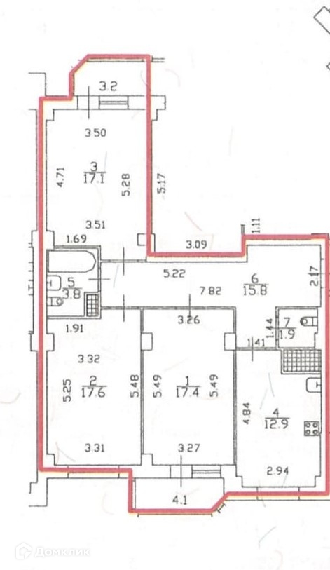 Купить 3-комнатную квартиру, 86.5 м² по адресу Санкт-Петербург ...