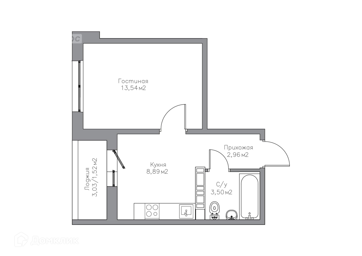 Купить 1-комнатную квартиру, 30.4 м² по адресу Оренбург, улица ...