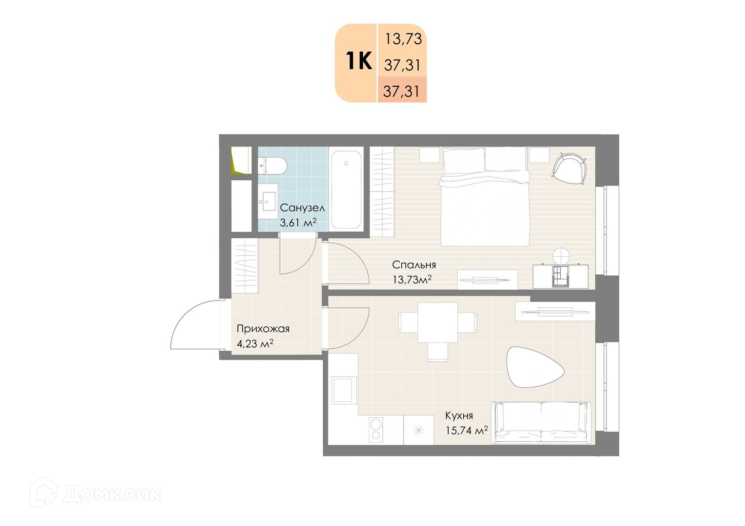 Купить 1-комнатную квартиру, 37.3 м² по адресу Московская область, Люберцы,  Новорязанское шоссе, 6с5, 16 этаж, метро Котельники за 9 103 640 руб. в  Домклик — поиск, проверка, безопасная сделка с жильем в офисе Сбербанка.