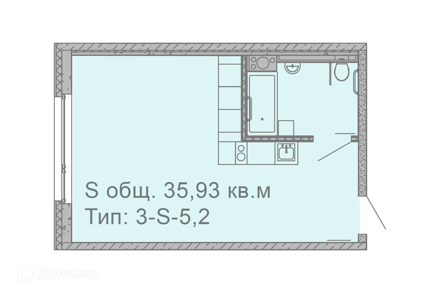 Купить апартаменты-студию, 35.93 м² по адресу Санкт-Петербург, улица  Салова, 61, 3 этаж, метро Бухарестская за 9 563 200 руб. в Домклик — поиск,  проверка, безопасная сделка с жильем в офисе Сбербанка.