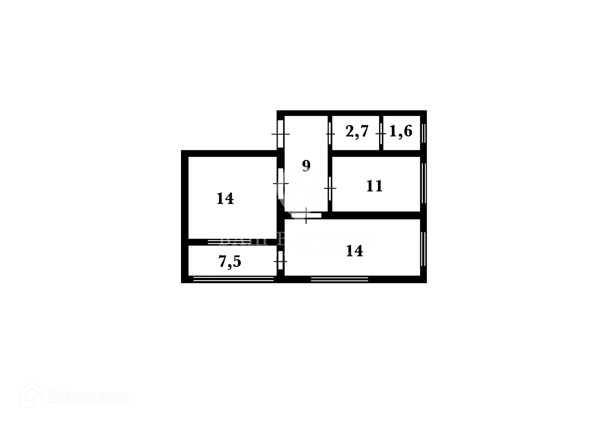 Купить 2-комнатную квартиру, 52.2 м² по адресу Ярославский район, Курбское  сельское поселение, посёлок Козьмодемьянск, 2-я Привокзальная улица, 82, 1  этаж за 1 000 000 руб. в Домклик — поиск, проверка, безопасная сделка с  жильем в офисе Сбербанка.