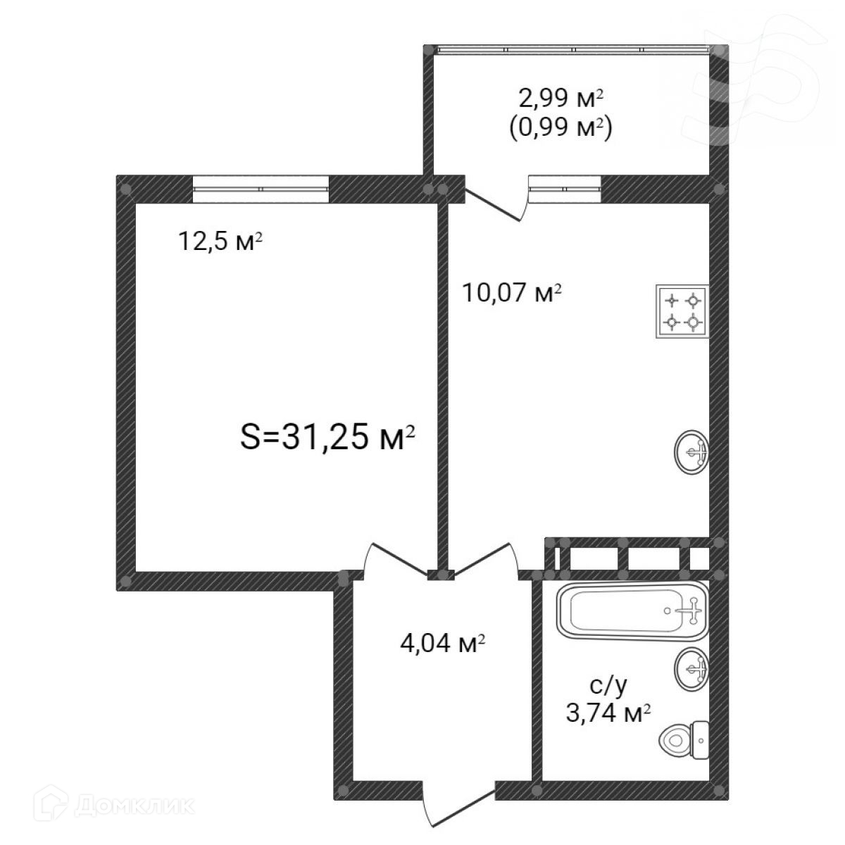 Купить 1-комнатную квартиру, 30.35 м² по адресу Санкт-Петербург, Невский  район, муниципальный округ Рыбацкое, жилой комплекс Живи в Рыбацком, к76.2,  10 этаж, метро Рыбацкое за 7 000 000 руб. в Домклик — поиск,