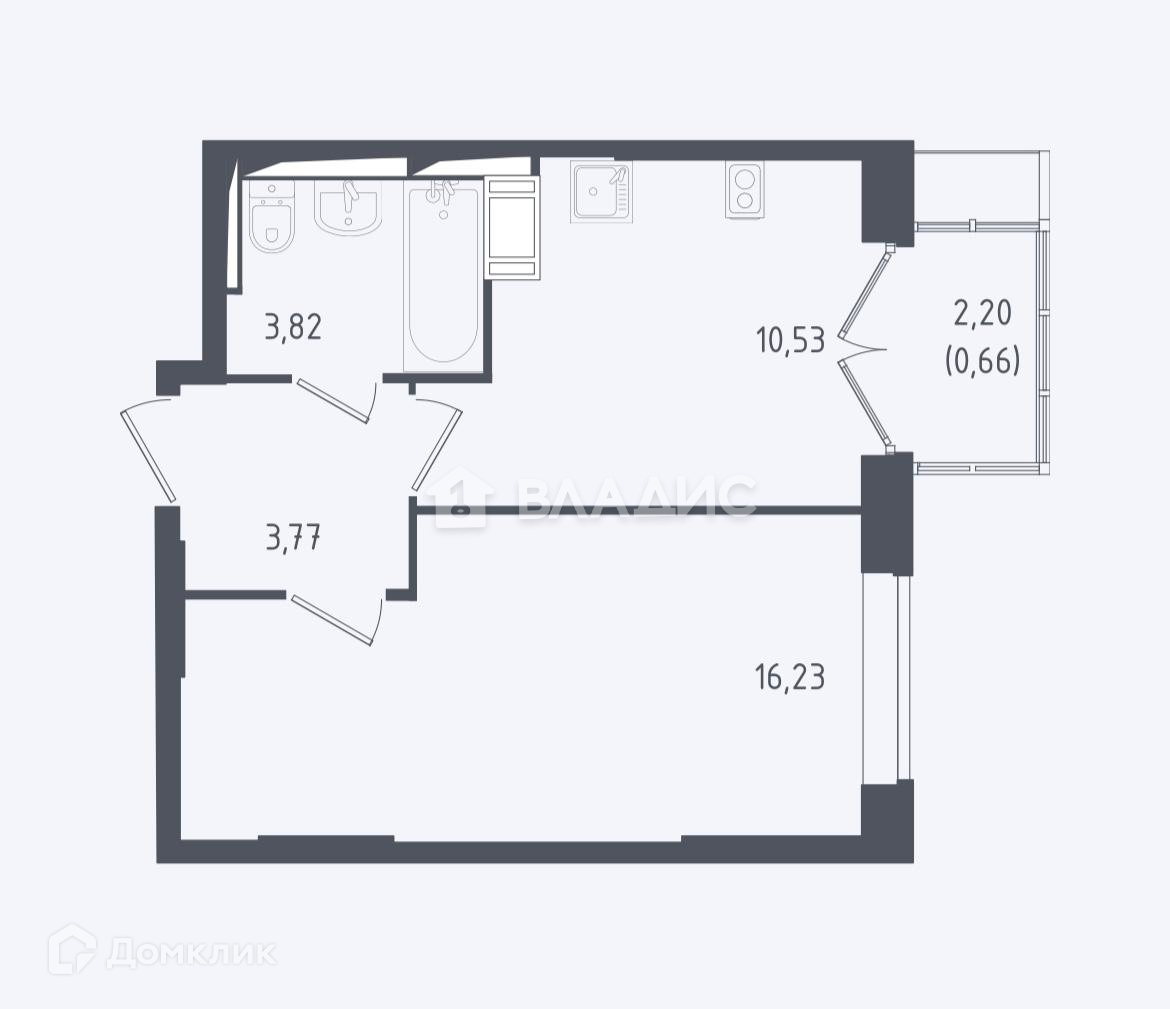 Купить 1-комнатную квартиру, 35 м² по адресу Московская область, городской  округ Люберцы, посёлок Мирный, жилой комплекс Томилино Парк, к5.1, 6 этаж  за 6 800 000 руб. в Домклик — поиск, проверка, безопасная