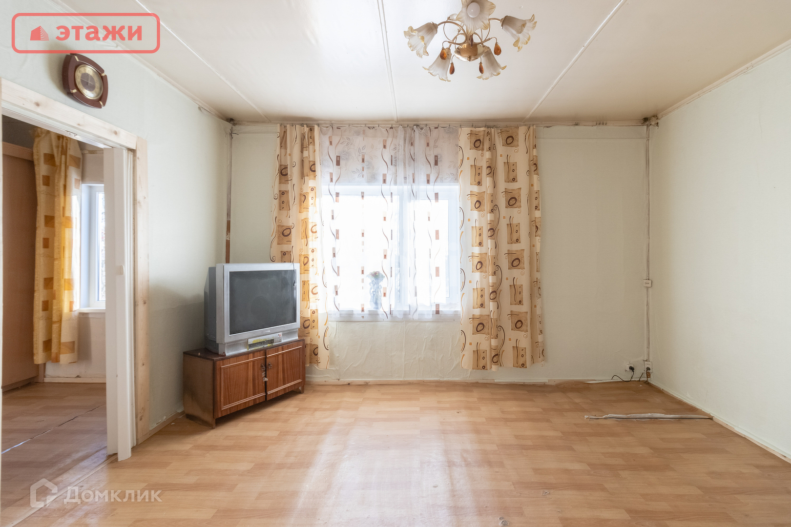 Купить 2-комнатную квартиру, 48.1 м² по адресу Республика Карелия,  Пряжинский район, посёлок Чална, Школьная улица, 53, 1 этаж за 1 900 000  руб. в Домклик — поиск, проверка, безопасная сделка с жильем в офисе  Сбербанка.