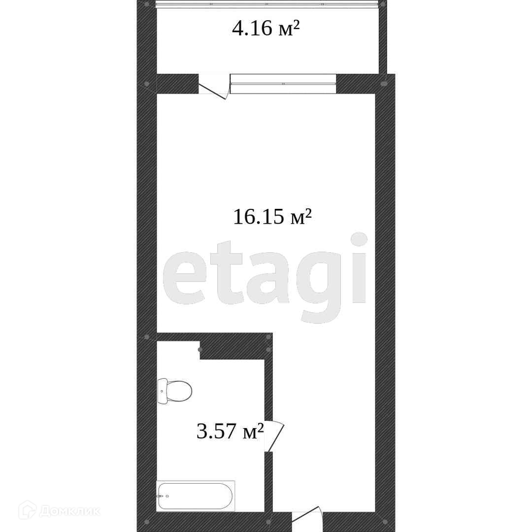 Купить студию, 21.5 м² по адресу Тюменская область, Тобольск, 15-й  микрорайон, 37, 15 этаж за 2 700 000 руб. в Домклик — поиск, проверка,  безопасная сделка с жильем в офисе Сбербанка.