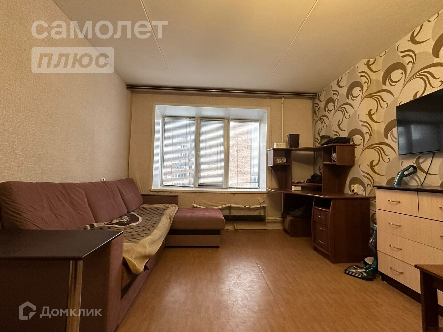 Купить 1-комнатную квартиру, 34.8 м² по адресу Республика Татарстан,  Нижнекамск, проспект Строителей, 44, 4 этаж за 4 000 000 руб. в Домклик —  поиск, проверка, безопасная сделка с жильем в офисе Сбербанка.