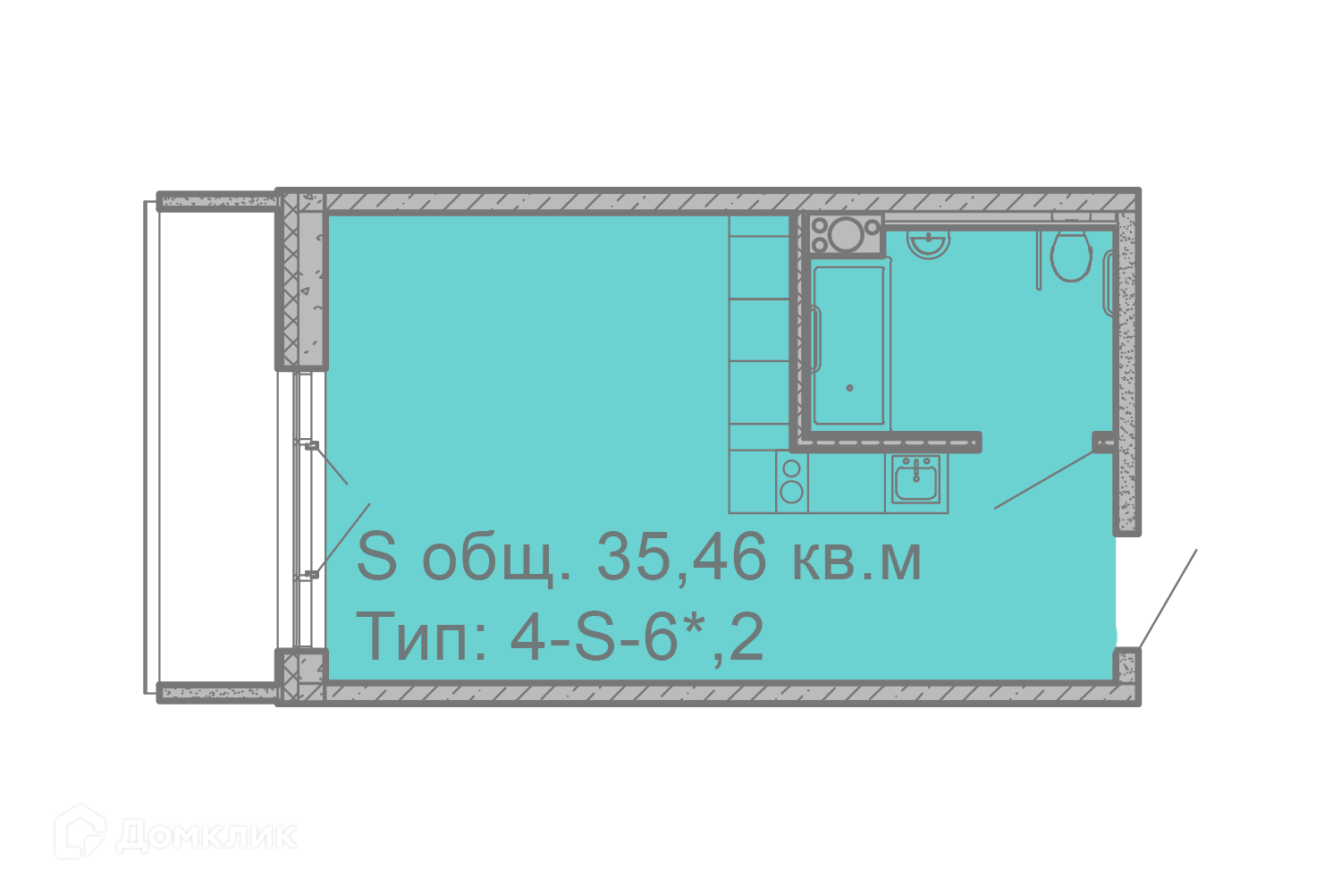 Купить апартаменты-студию, 35.46 м² по адресу Санкт-Петербург, улица  Салова, 61, 6 этаж, метро Бухарестская за 9 690 400 руб. в Домклик — поиск,  проверка, безопасная сделка с жильем в офисе Сбербанка.