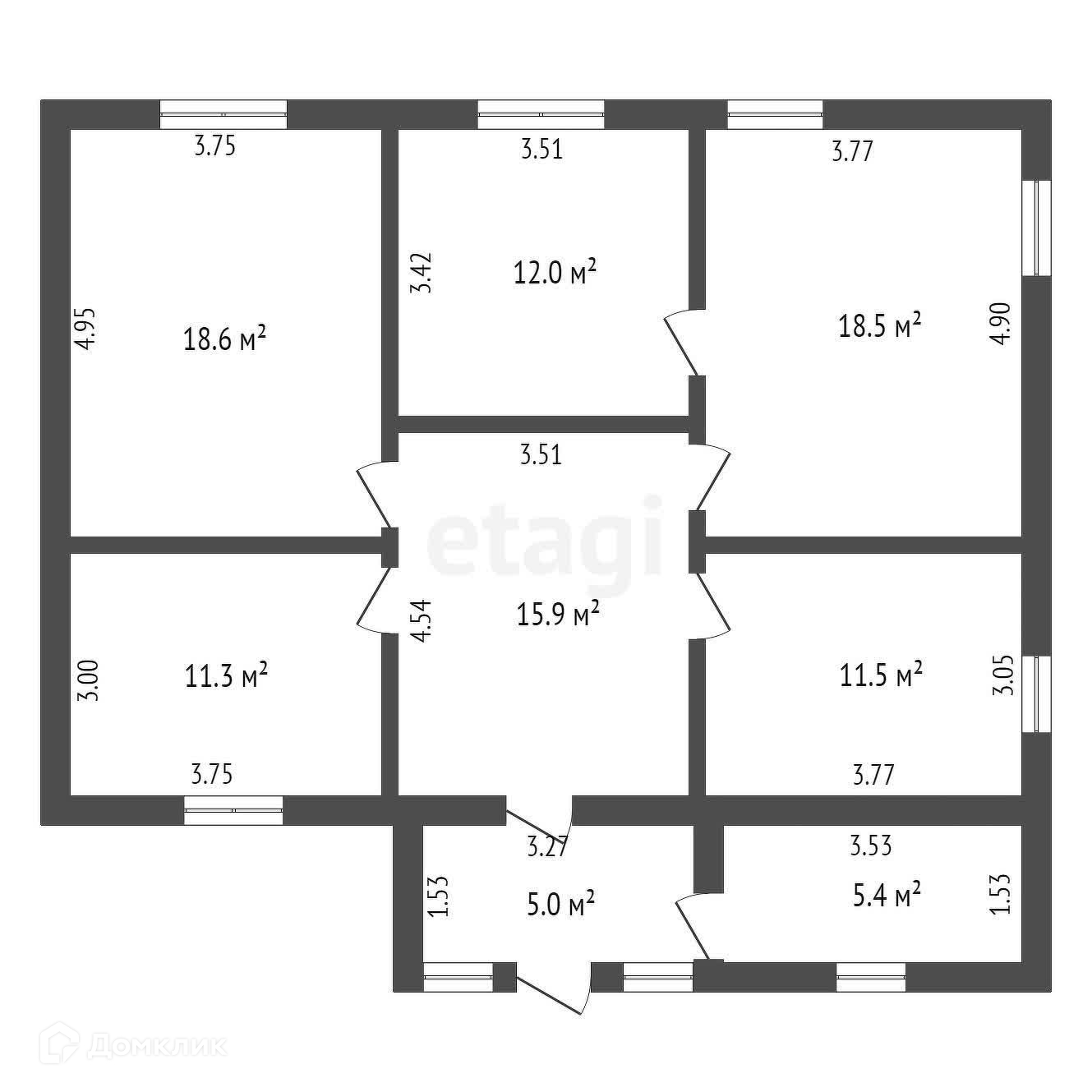 Купить дом, 98.2 м² по адресу Тюменская область, Нижнетавдинский район,  посёлок Карагандинский, Аракчинская улица за 15 200 000 руб. в Домклик —  поиск, проверка, безопасная сделка с жильем в офисе Сбербанка.