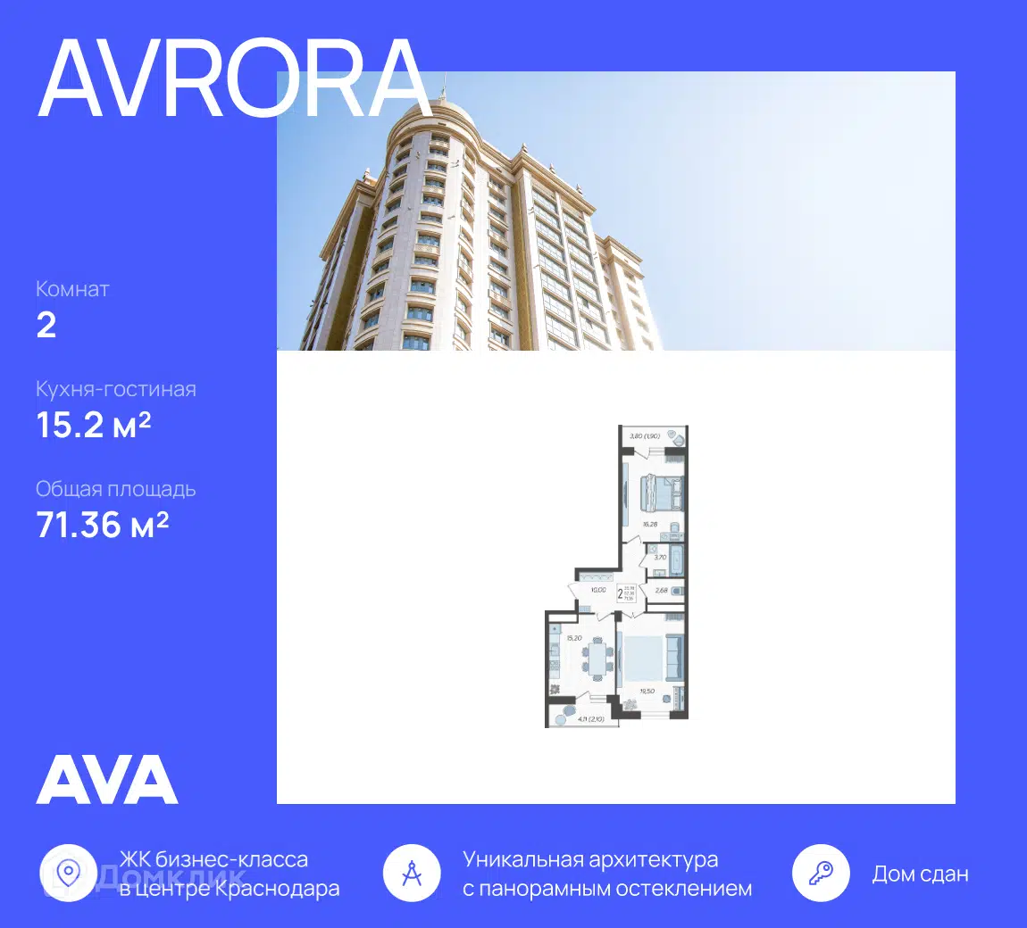 ЖК AVrorA (Аврора) Краснодарский край от официального застройщика AVA: цены  и планировки квартир, ход строительства, срок сдачи, отзывы покупателей,  ипотека, акции и скидки — Домклик