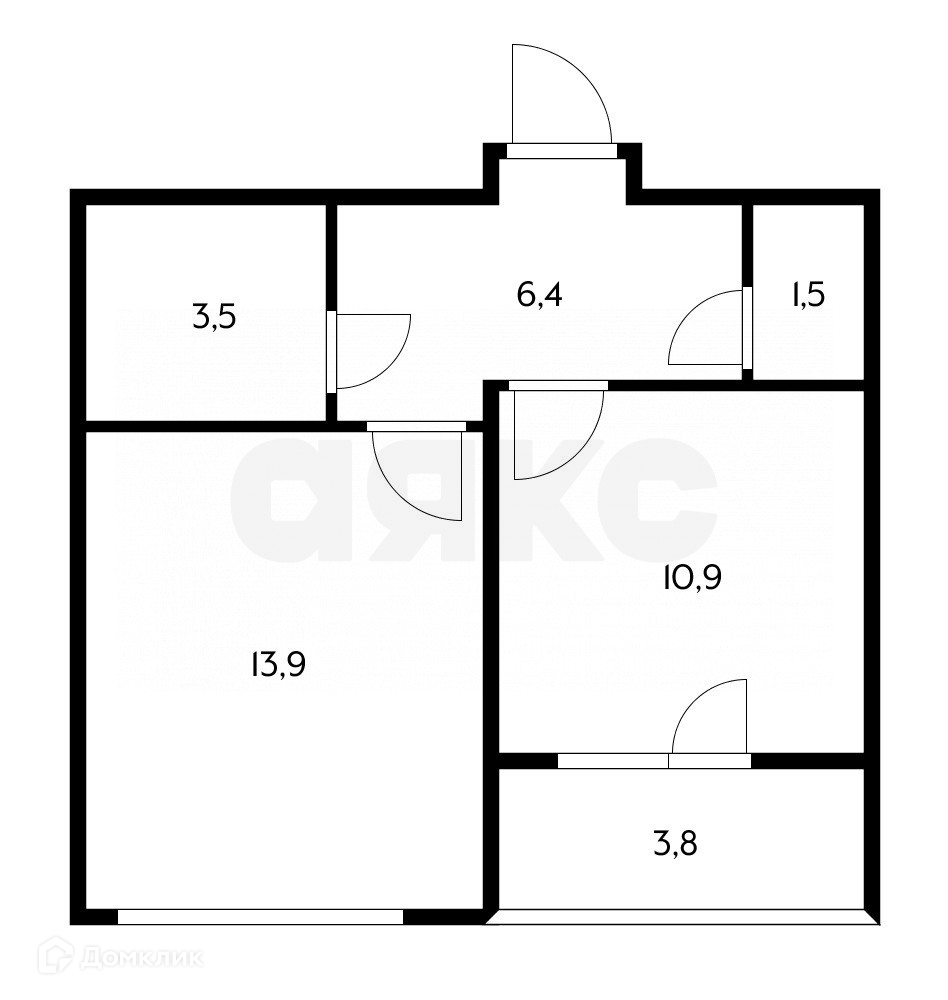 Купить 1-комнатную квартиру, 38.1 м² по адресу Московская область, Люберцы,  жилой комплекс 1-й Лермонтовский, к5.1, 7 этаж за 8 499 999 руб. в Домклик  — поиск, проверка, безопасная сделка с жильем в офисе Сбербанка.