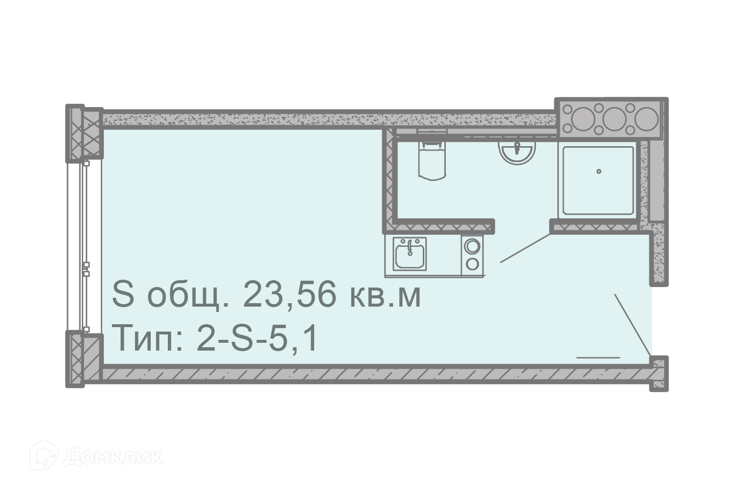 Купить апартаменты-студию, 23.56 м² по адресу Санкт-Петербург, улица  Салова, 61, 6 этаж, метро Бухарестская за 7 701 200 руб. в Домклик — поиск,  проверка, безопасная сделка с жильем в офисе Сбербанка.