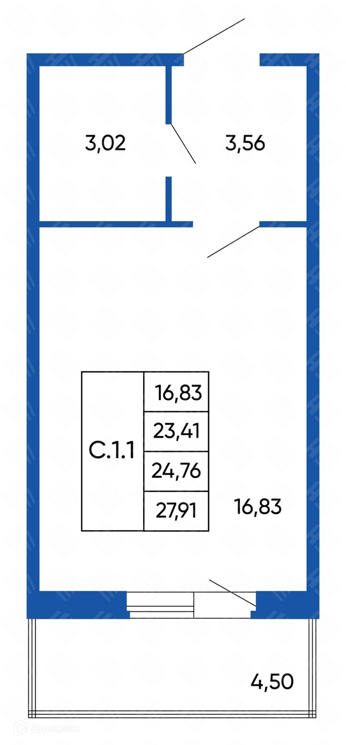 Купить студию, 27.91 м² по адресу Ленинградская область, Всеволожский  район, Мурино, жилой комплекс Полис Лаврики, 9 этаж за 4 350 000 руб. в  Домклик — поиск, проверка, безопасная сделка с жильем в офисе Сбербанка.