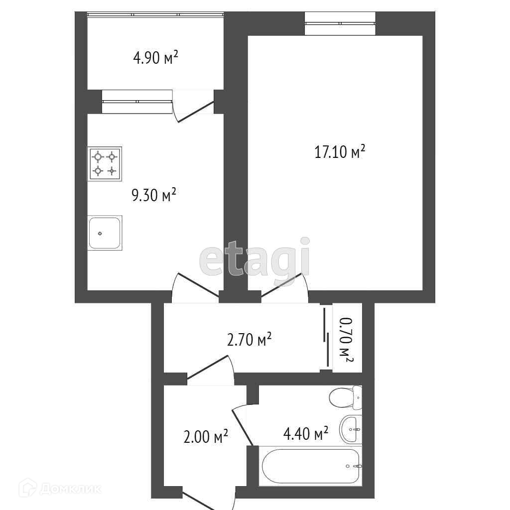 Купить 1-комнатную квартиру, 41 м² по адресу Севастополь, Балаклавский  муниципальный округ, посёлок Сахарная головка, Фруктовая улица, 12А, 2 этаж  за 4 100 000 руб. в Домклик — поиск, проверка, безопасная сделка с жильем в  офисе Сбербанка.