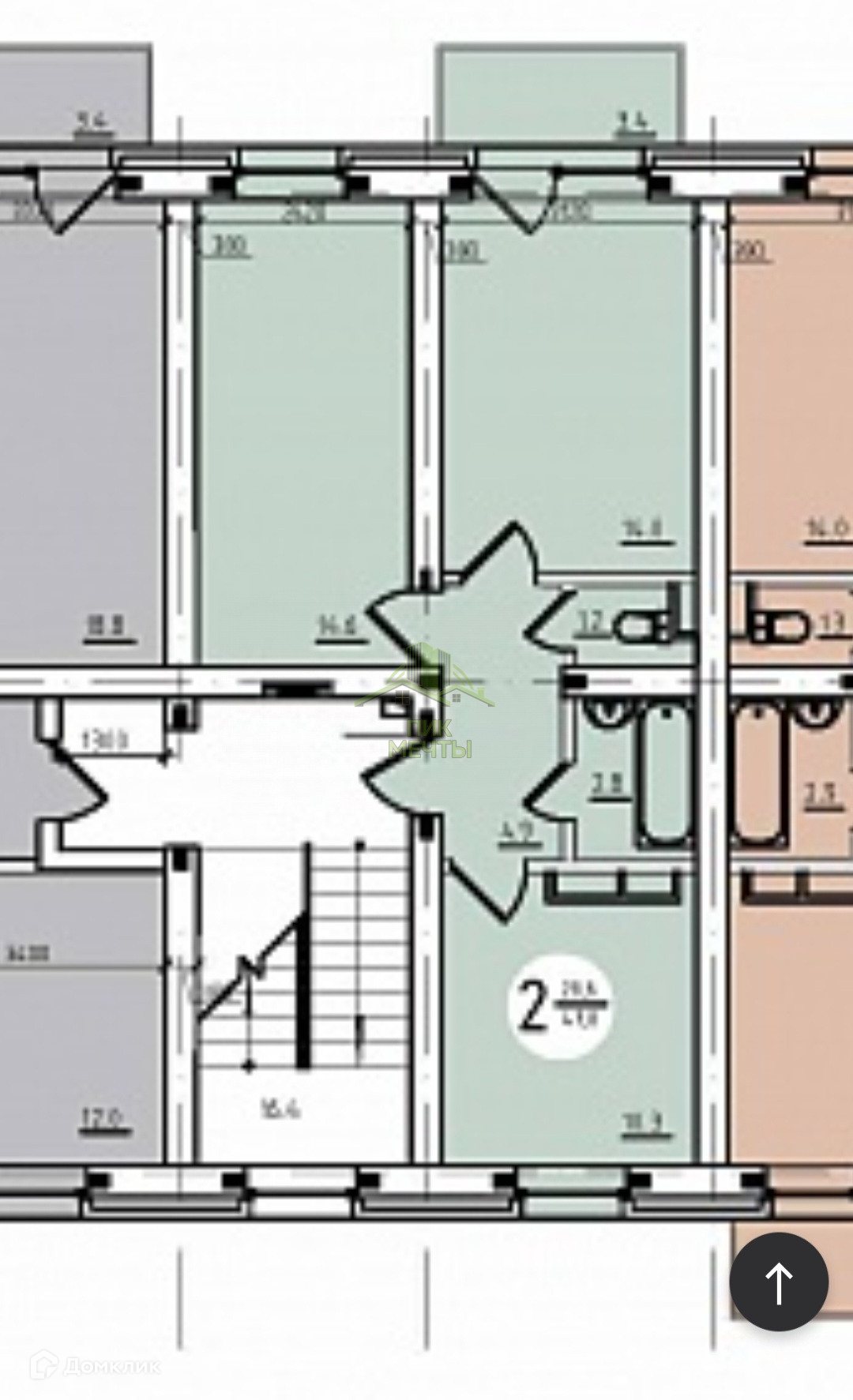 Купить 2-комнатную квартиру, 48 м² по адресу Республика Бурятия, Улан-Удэ,  115-й микрорайон, 2 этаж за 5 150 000 руб. в Домклик — поиск, проверка,  безопасная сделка с жильем в офисе Сбербанка.