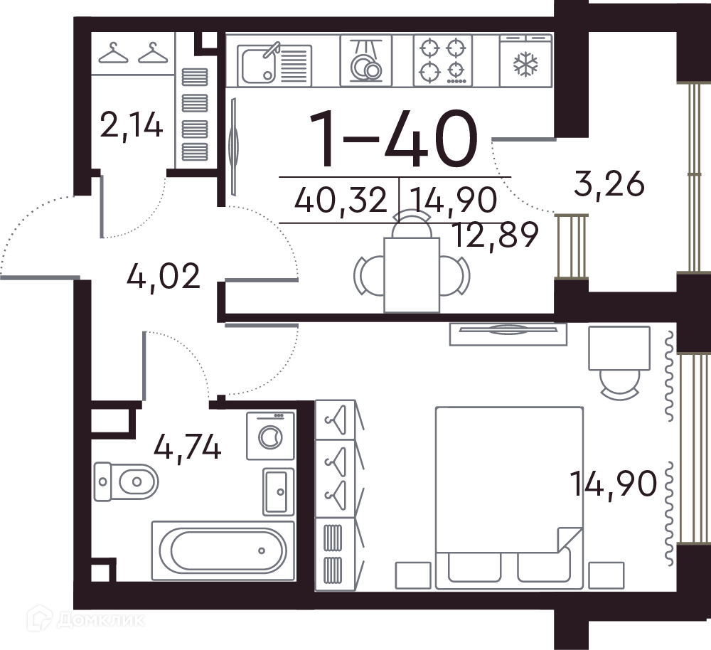 Купить 1-комнатную квартиру, 40.4 м² по адресу Санкт-Петербург, Петровский  проспект, 20, 5 этаж, метро Крестовский остров за 20 092 984 руб. в Домклик  — поиск, проверка, безопасная сделка с жильем в офисе Сбербанка.