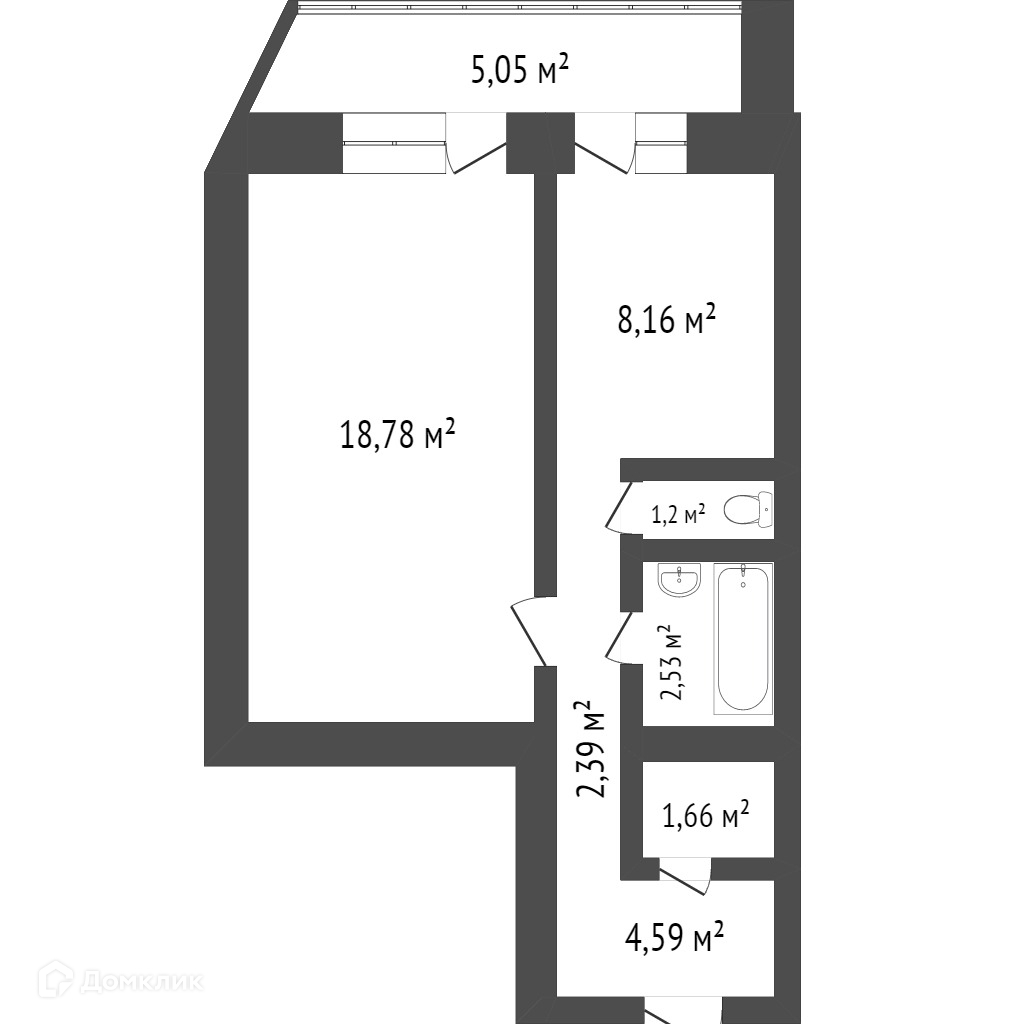 Купить 1-комнатную квартиру, 40 м² по адресу Красноярск, улица Вильского,  16Г, 8 этаж за 5 200 000 руб. в Домклик — поиск, проверка, безопасная  сделка с жильем в офисе Сбербанка.