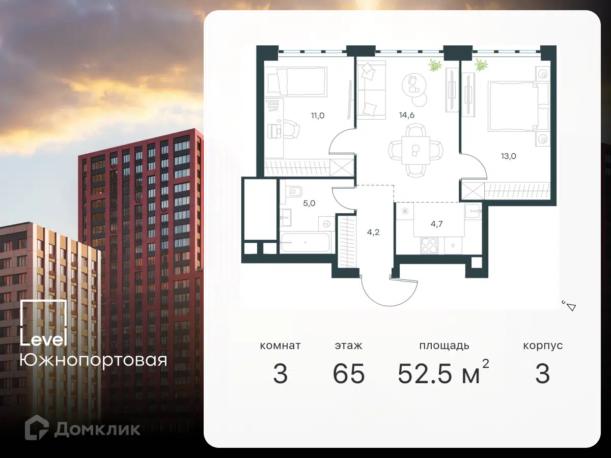 ЖК «Level Южнопортовая (Левел Южнопортовая)» Москва от официального  застройщика Level Group: цены и планировки квартир, ход строительства, срок  сдачи, отзывы покупателей, ипотека, акции и скидки — Домклик