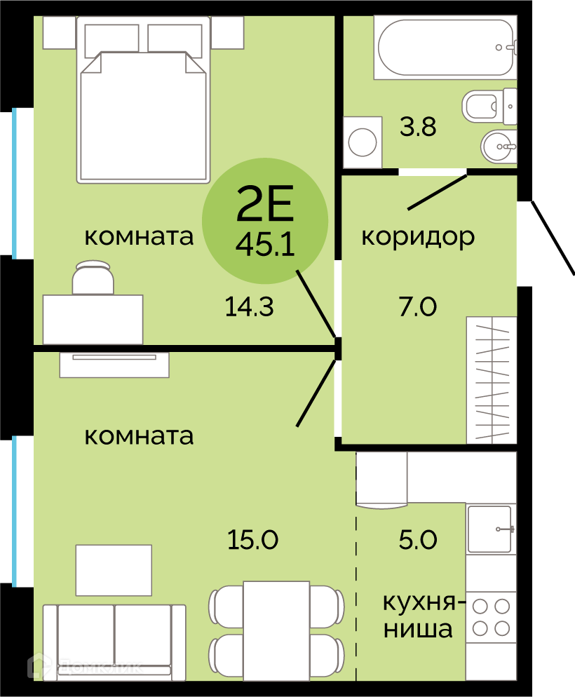 ЖК Красное яблоко Пермский край от официального застройщика ГК ПЗСП: цены и  планировки квартир, ход строительства, срок сдачи, отзывы покупателей,  ипотека, акции и скидки — Домклик