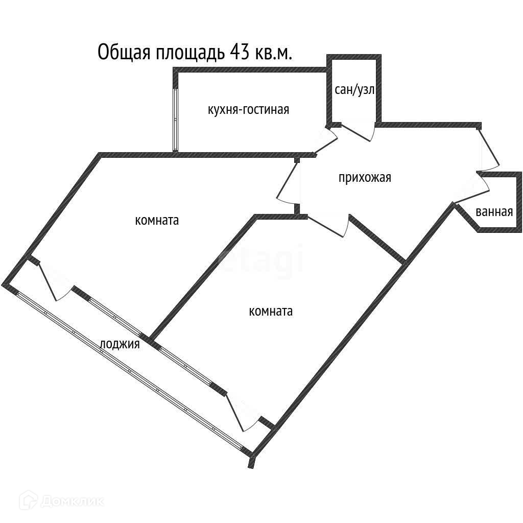 Купить 2-комнатную квартиру, 43 м² по адресу Краснодар, Агрохимическая  улица, 136/1, 4 этаж за 5 400 000 руб. в Домклик — поиск, проверка,  безопасная сделка с жильем в офисе Сбербанка.