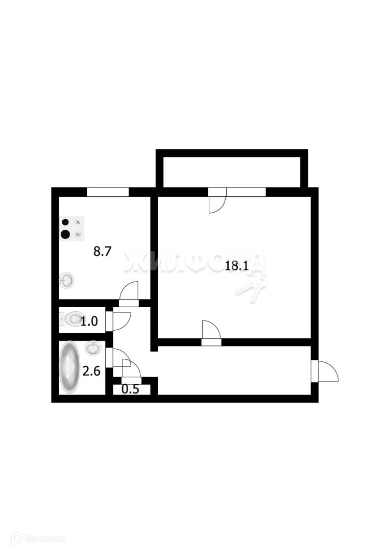 Купить 1-комнатную квартиру, 40 м² по адресу Забайкальский край, Чита,  Весенняя улица, 32, 8 этаж за 4 450 000 руб. в Домклик — поиск, проверка,  безопасная сделка с жильем в офисе Сбербанка.