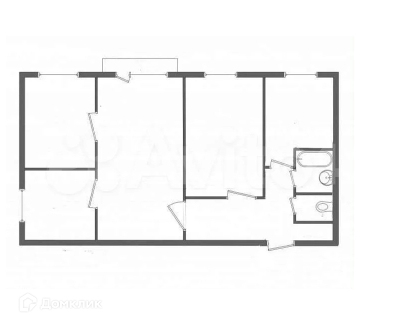 Купить 4-комнатную квартиру, 61 м² по адресу Красноярский край ...