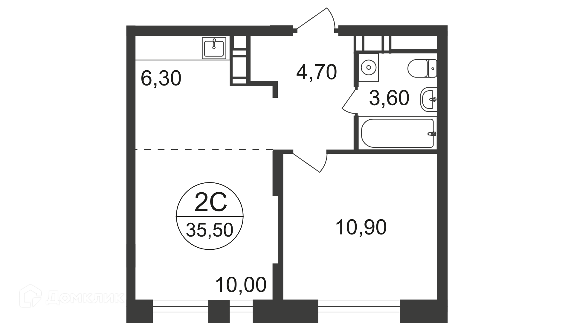 Купить 2-комнатную квартиру, 35.5 м² по адресу Московская область, Люберцы,  микрорайон Зенино ЖК Самолёт, Озёрная улица, 2, 3 этаж, метро Некрасовка за  8 826 017 руб. в Домклик — поиск, проверка, безопасная сделка с жильем в  офисе Сбербанка.