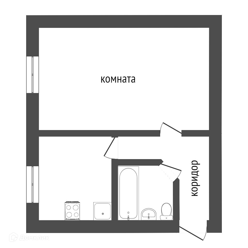 Купить 1-комнатную квартиру, 29.3 м² по адресу Ханты-Мансийский автономный  округ, Нижневартовск, Комсомольский бульвар, 1, 2 этаж за 2 400 000 руб. в  Домклик — поиск, проверка, безопасная сделка с жильем в офисе Сбербанка.