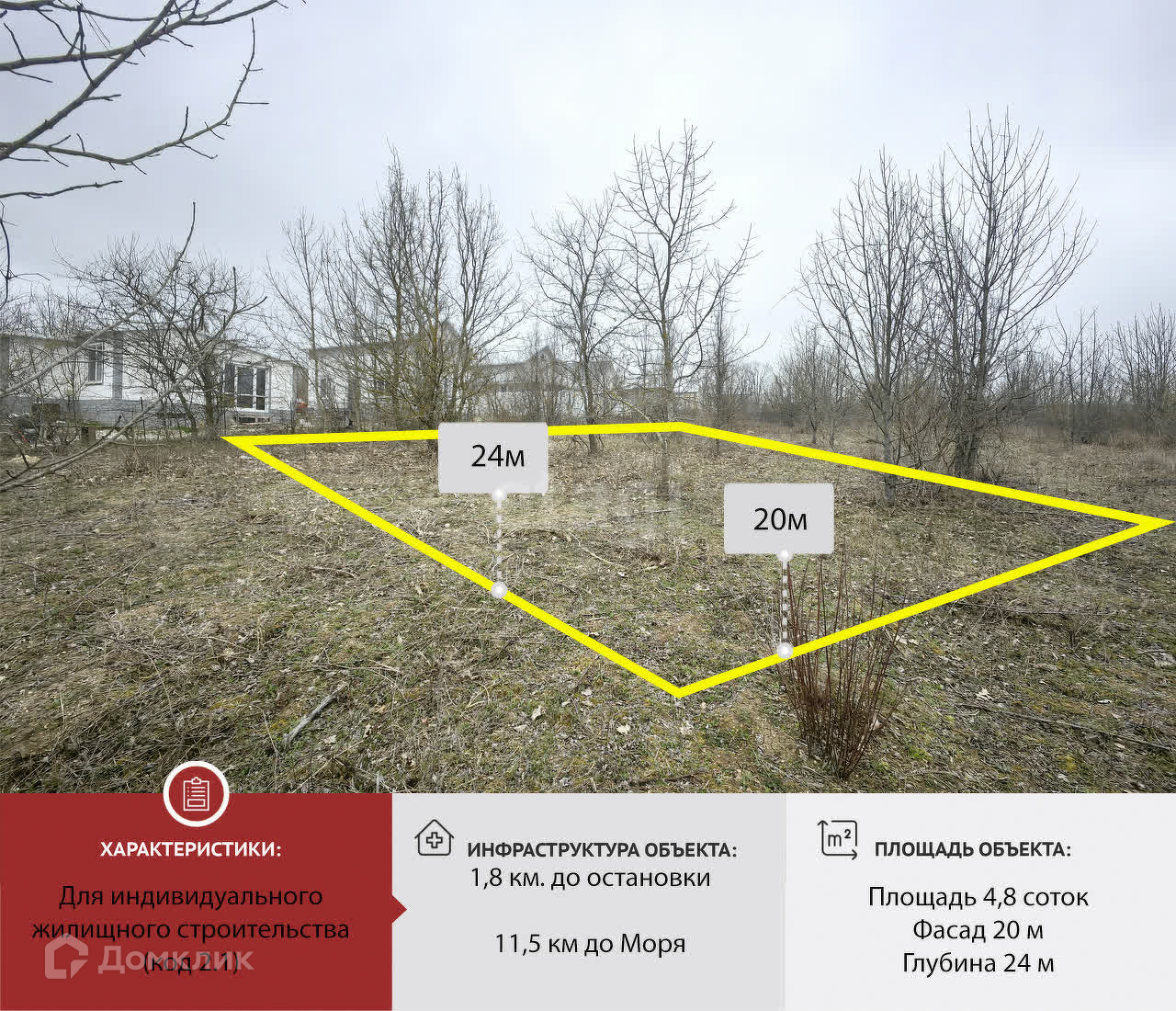 Купить участок, 4.8 сот., ИЖС по адресу Краснодарский край, муниципальное  образование Новороссийск, село Борисовка, Горный переулок, 2 за 2 500 000  руб. в Домклик — поиск, проверка, безопасная сделка с жильем в офисе  Сбербанка.