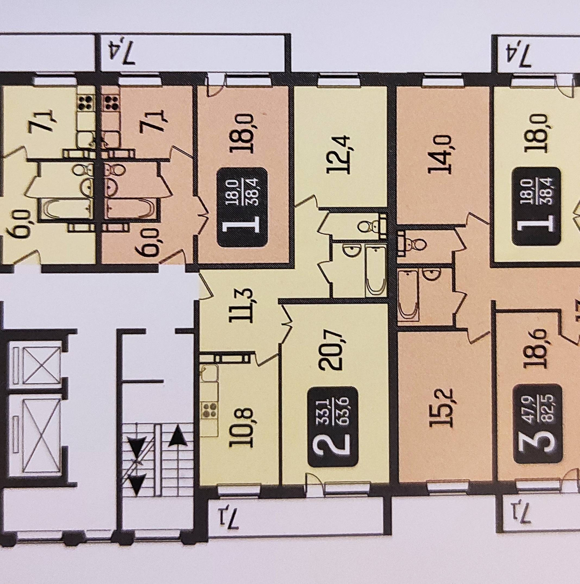 Купить 2-комнатную квартиру, 60.1 м² по адресу Томская область, Северск,  Солнечная улица, 4, 10 этаж за 4 800 000 руб. в Домклик — поиск, проверка,  безопасная сделка с жильем в офисе Сбербанка.