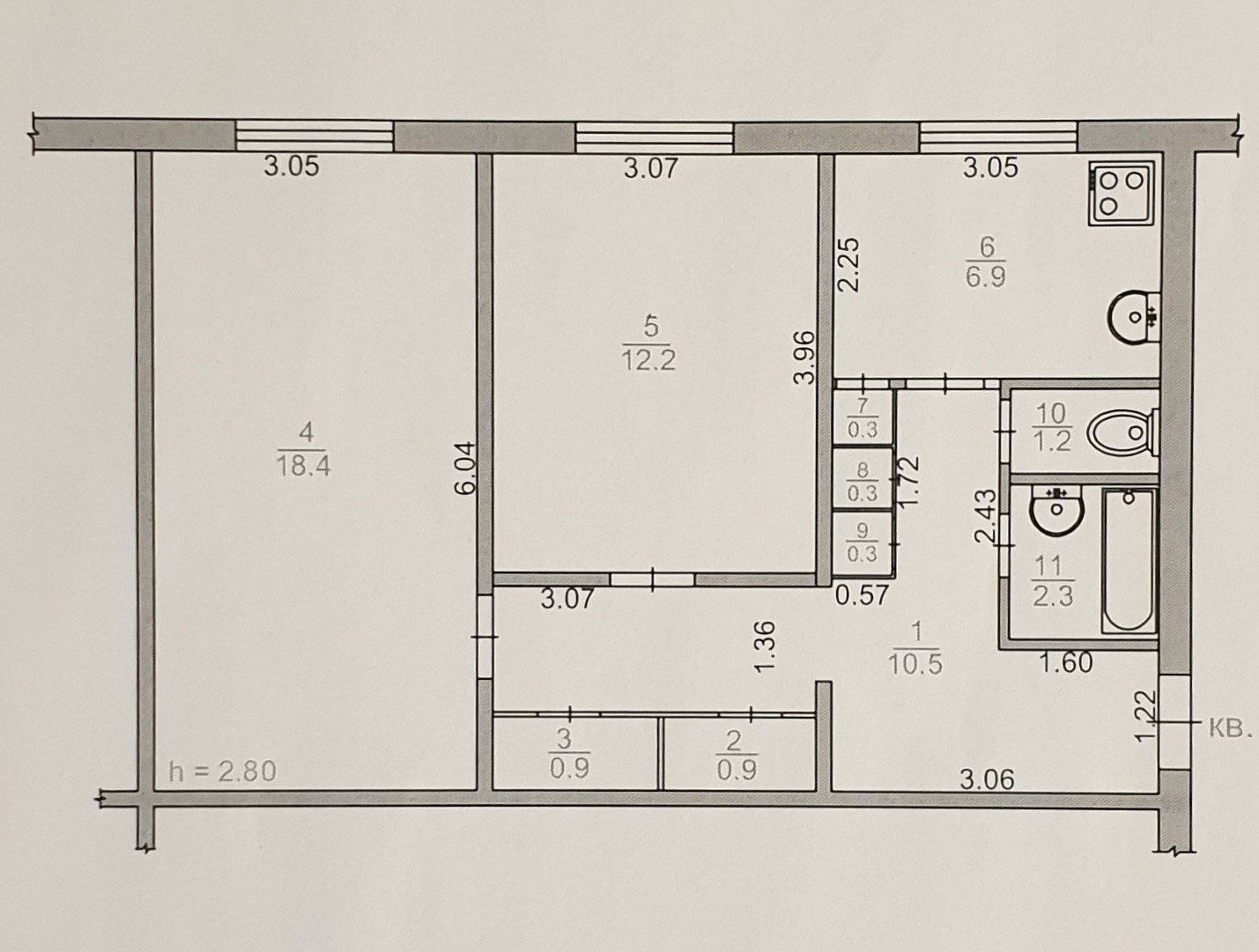 Купить 2-комнатную квартиру, 54.2 м² по адресу Чукотский автономный округ,  Анадырь, улица Отке, 42, 4 этаж за 12 000 000 руб. в Домклик — поиск,  проверка, безопасная сделка с жильем в офисе Сбербанка.