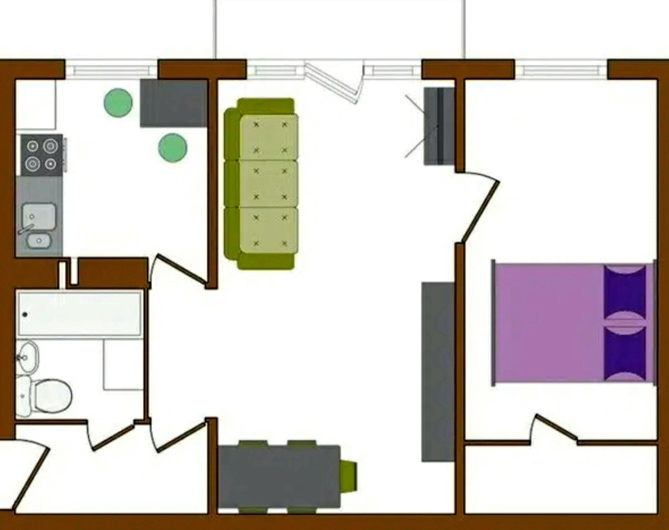Квартира старой планировки 2 комнатная