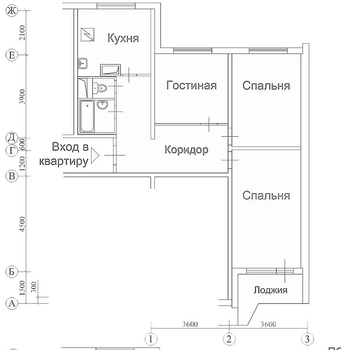 Планировка 3 комнатной квартиры 77 серии фото 21