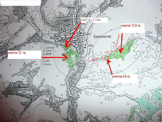 Кадастровая карта бешпельтир