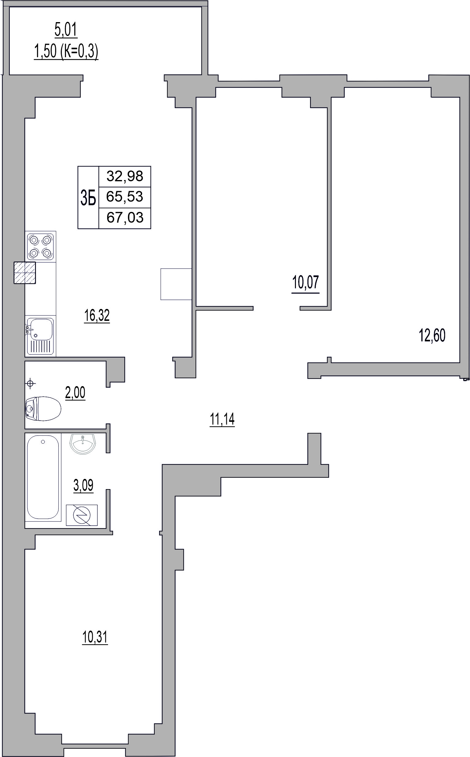 Купить 3-комнатную квартиру, 67.03 м² по адресу Псков, улица Юности, 32, 4  этаж за 4 759 130 руб. в Домклик — поиск, проверка, безопасная сделка с  жильем в офисе Сбербанка.