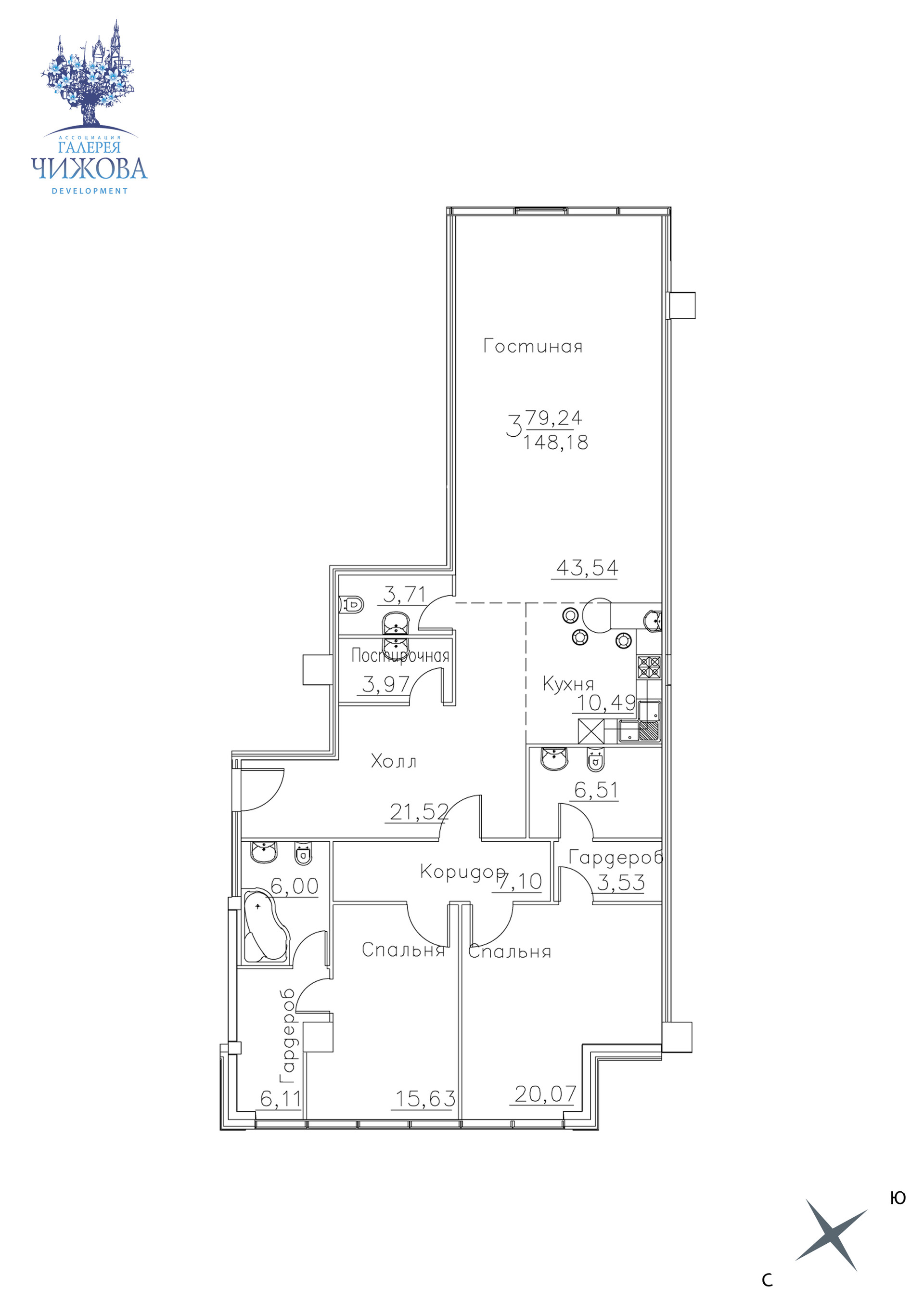 Купить студию, 152.5 м² по адресу Воронеж, улица Куколкина, 18, 15 этаж за  19 989 700 руб. в Домклик — поиск, проверка, безопасная сделка с жильем в  офисе Сбербанка.