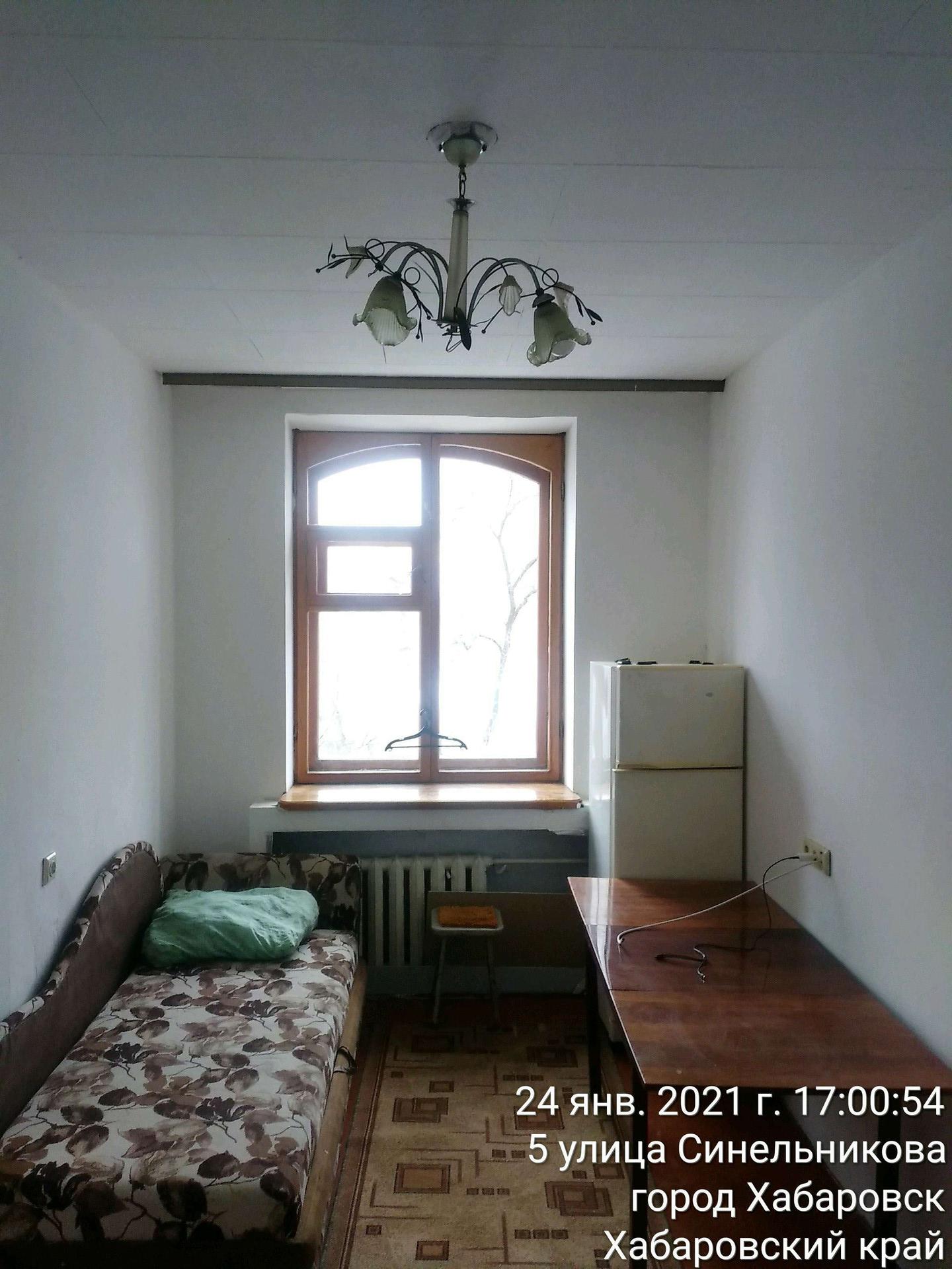 Снять комнату в 4-комн. квартире, 14 м² по адресу Хабаровск, улица  Синельникова, 5, 3 этаж по цене 10 500 руб. в месяц - Домклик — поиск,  проверка, безопасная сделка с жильем в офисе Сбербанка.