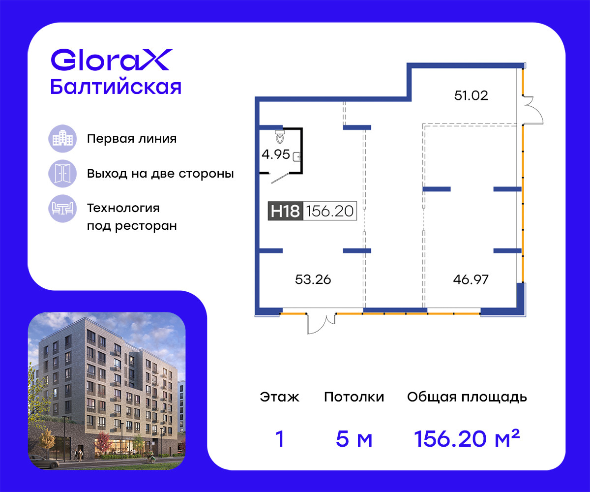 Купить помещение общ. питания, 156.2 м² по адресу Санкт-Петербург, улица  Шкапина, 15, 1 этаж, метро Балтийская за 51 549 999 руб. в Домклик — поиск,  проверка, безопасная сделка с недвижимостью в офисе Сбербанка.