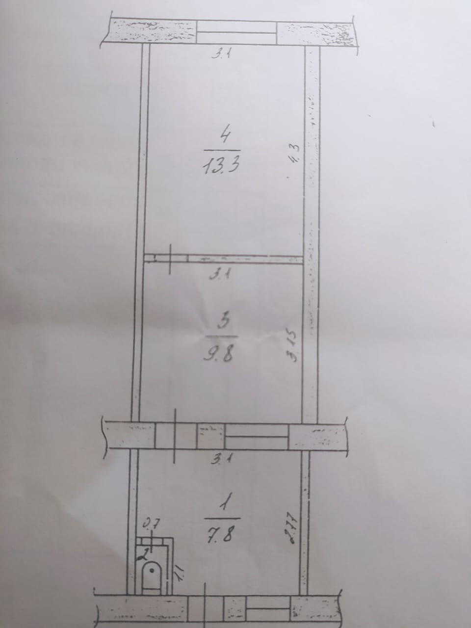 Купить 2-комнатную квартиру, 31.4 м² по адресу Московская область ...