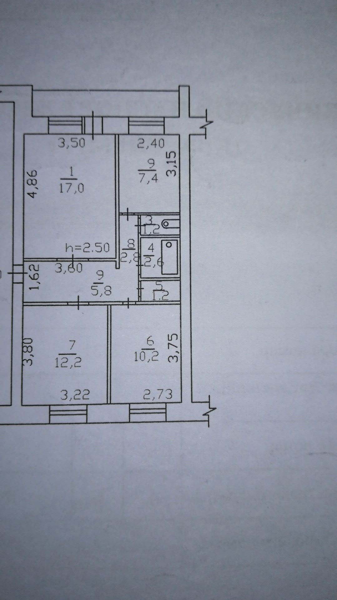 Купить 3-комнатную квартиру, 60.6 м² по адресу Хабаровский край, Николаевск -на-Амуре, улица Гоголя, 32, 3 этаж за 1 900 000 руб. в Домклик — поиск,  проверка, безопасная сделка с жильем в офисе Сбербанка.