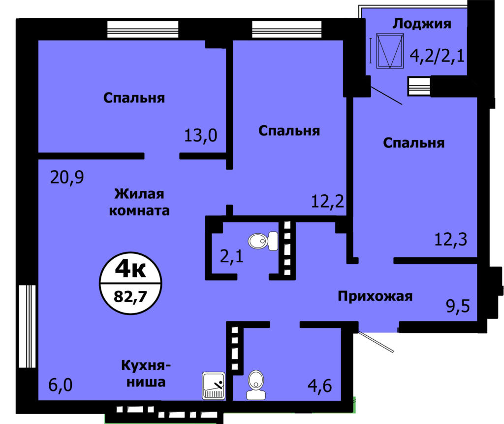 Недвижимость Красноярск Купить 2 Комнатную