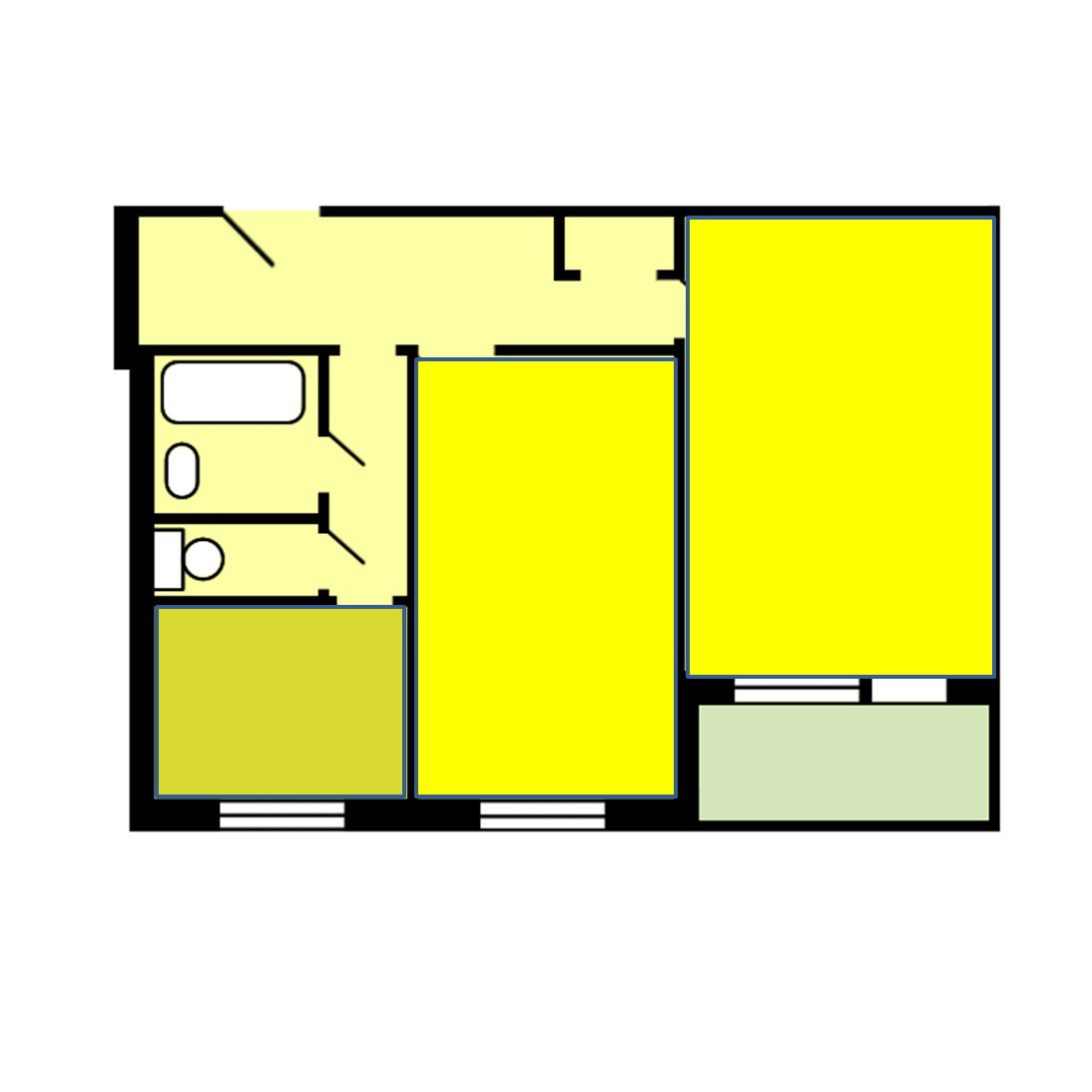 Купить 2-комнатную квартиру, 50 м² по адресу Москва, Зеленоград ...